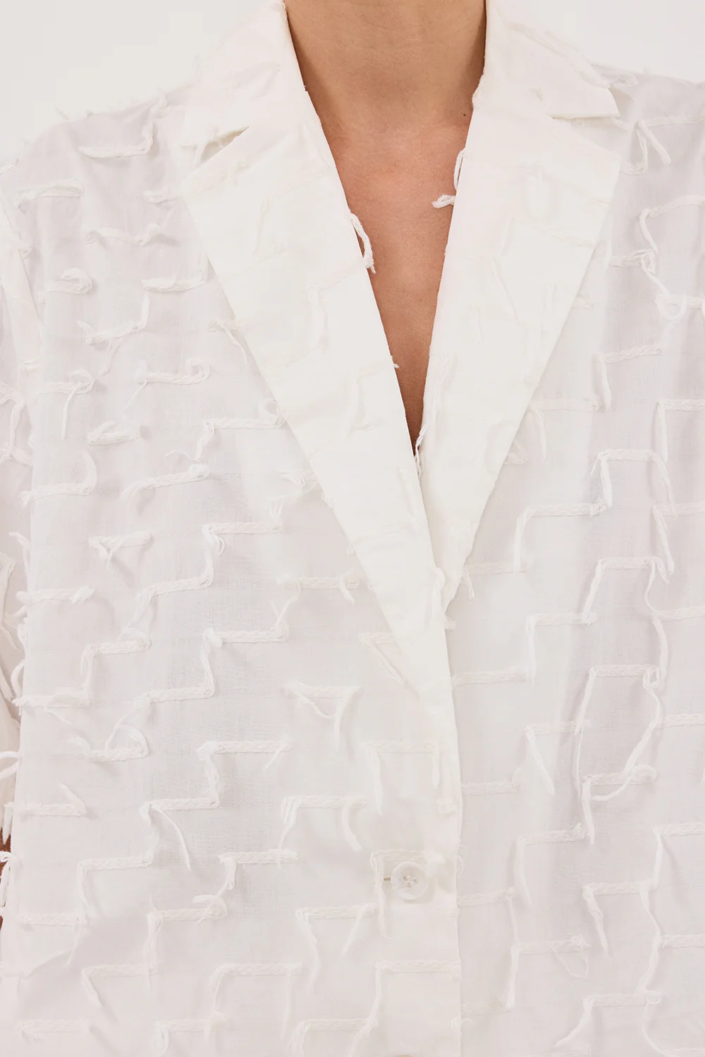 PALOMA WHITE COTTON SHIRT - Yukikoi