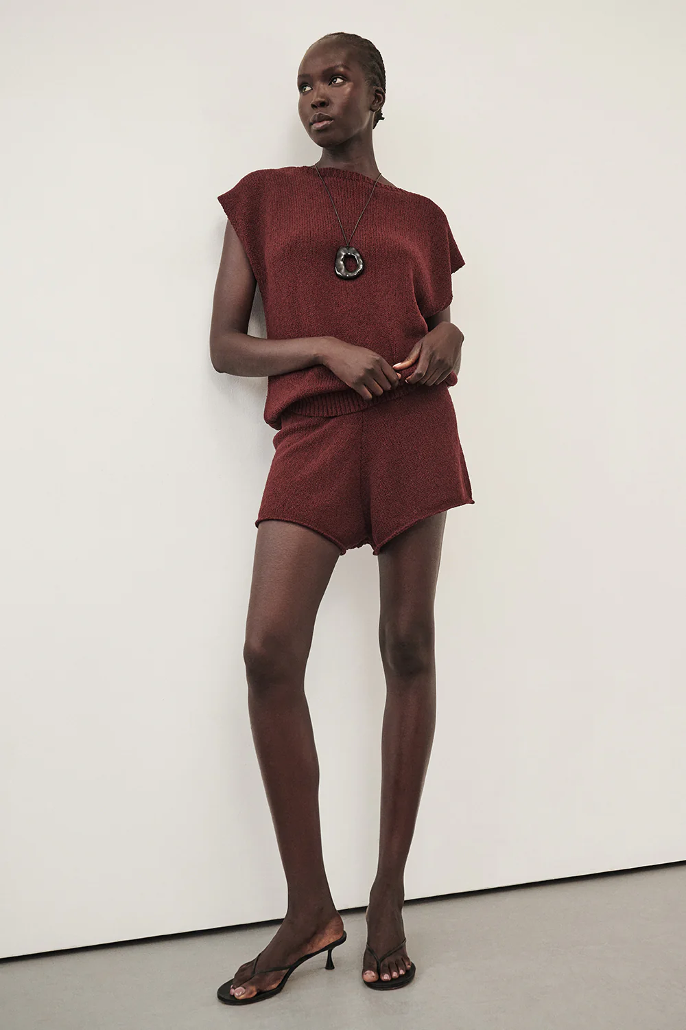 ASPEN SANGRIA KNIT SHORT - Yukikoi