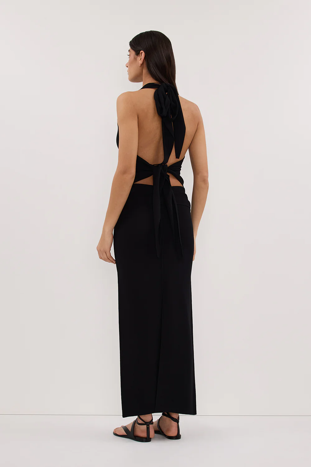 SOL BLACK KNIT MIDI SKIRT - Yukikoi