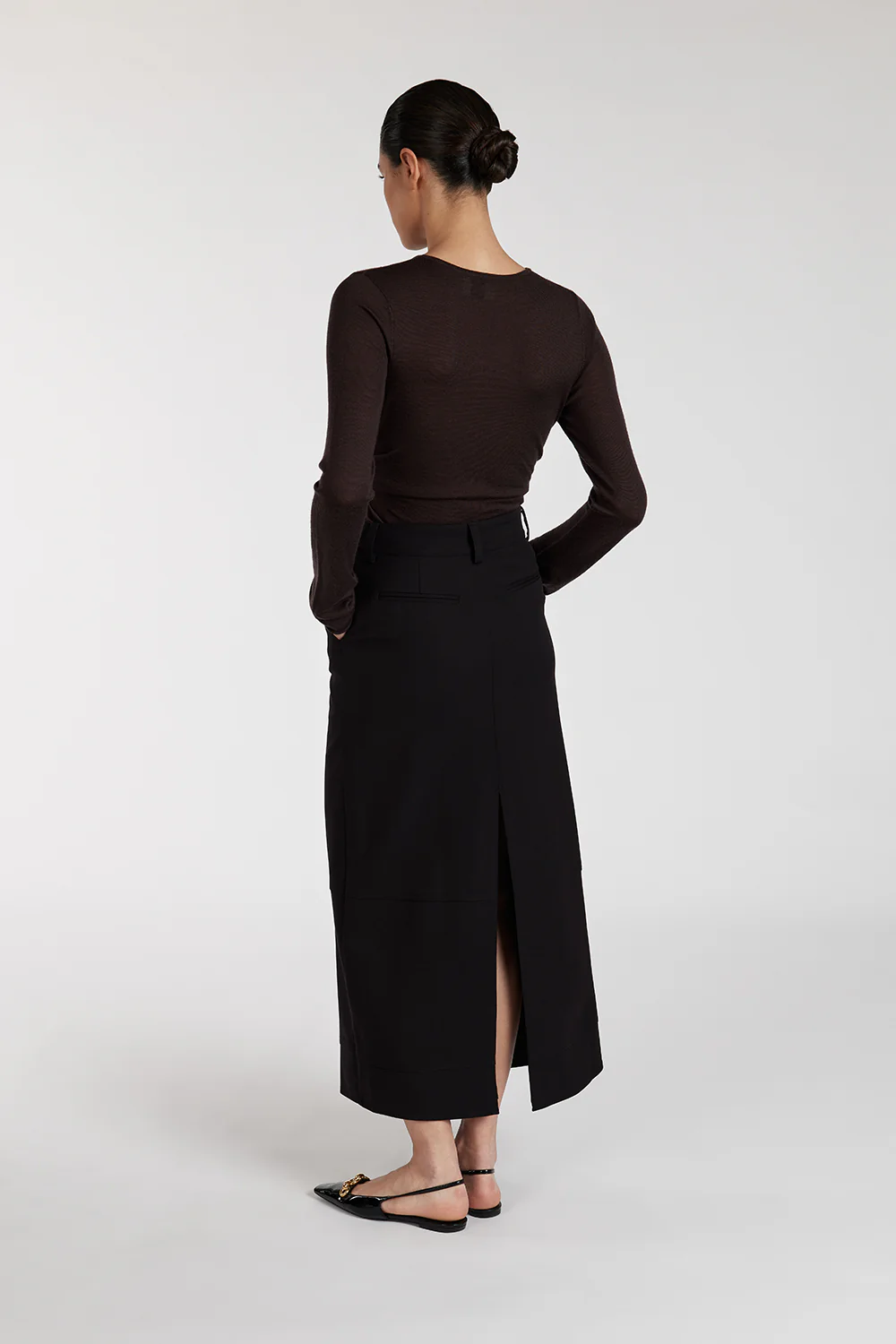 JAC BLACK MIDI SKIRT - Yukikoi