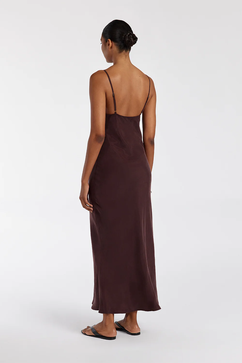 LIAM CURRANT CUPRO SLIP MIDI DRESS - Yukikoi