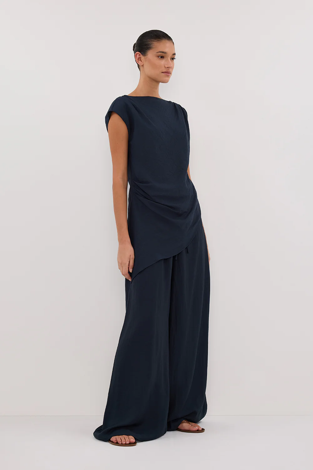 SHYLA SLATE WIDE LEG PANT - Yukikoi