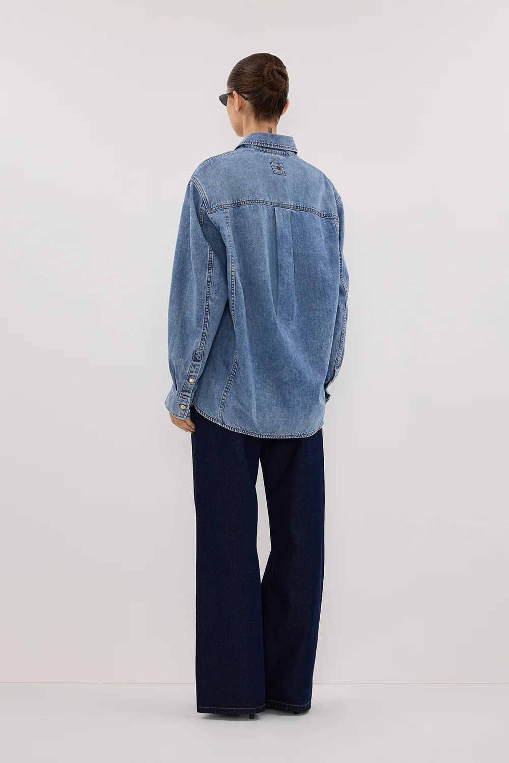 AMARA LIGHT BLUE DENIM SHIRT - Yukikoi