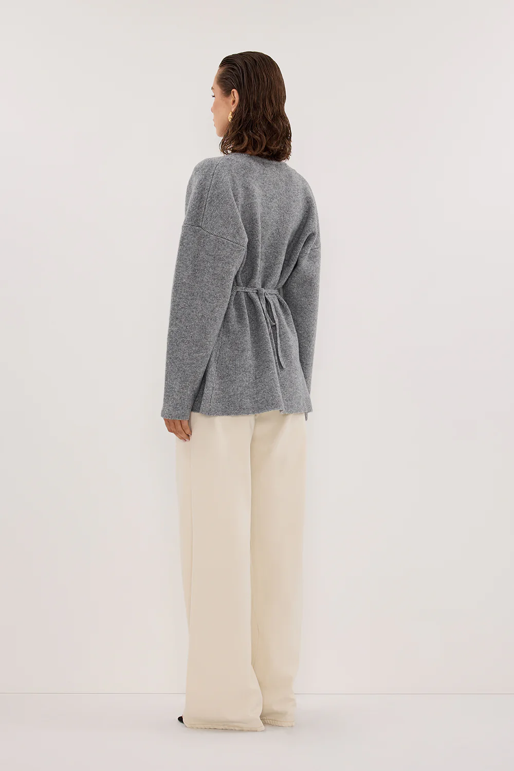 MARTHA GREY MARLE CINCHED CARDIGAN - Yukikoi