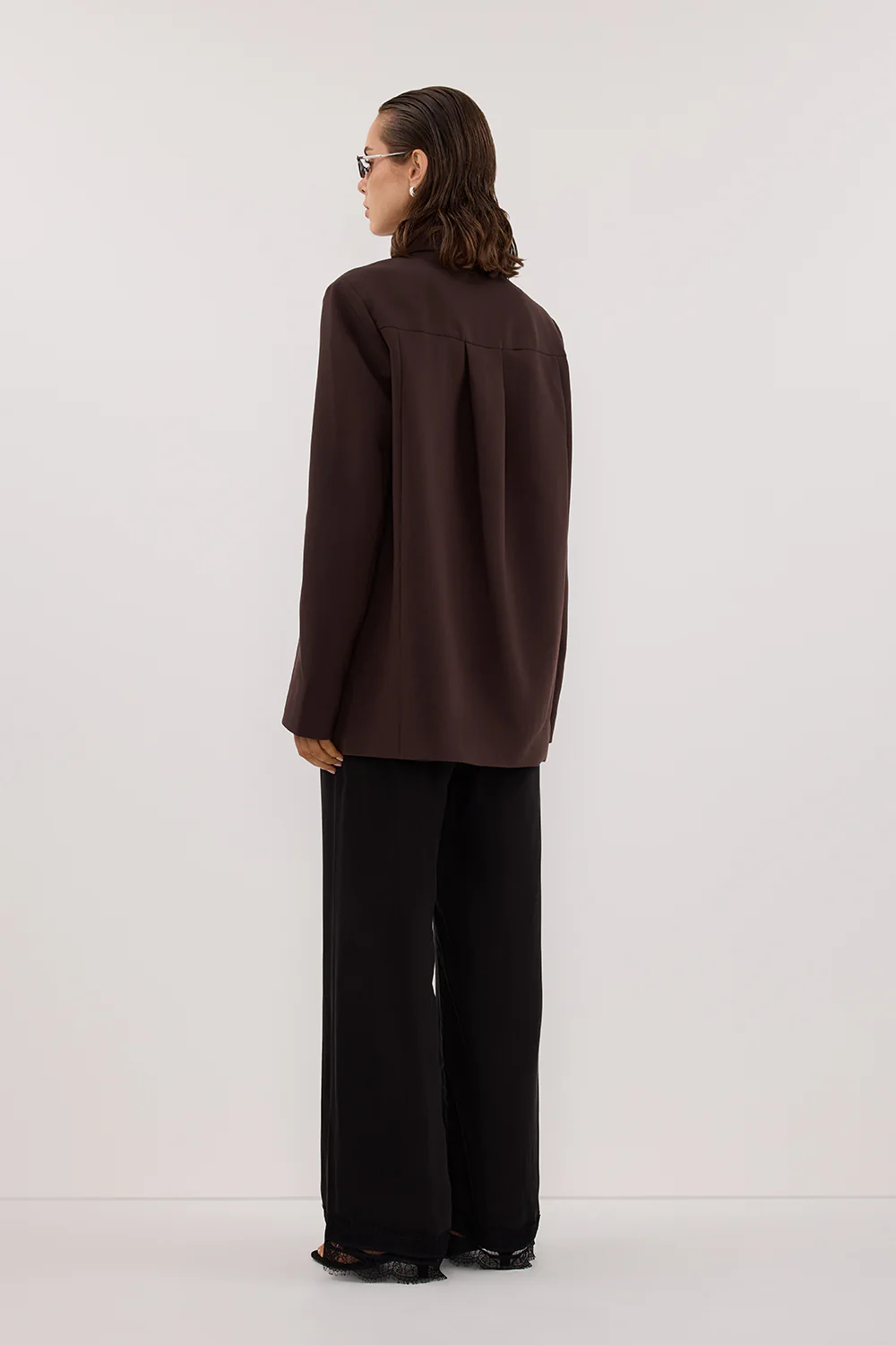 RYKER DARK CHOC OVERSIZED BLAZER - Yukikoi