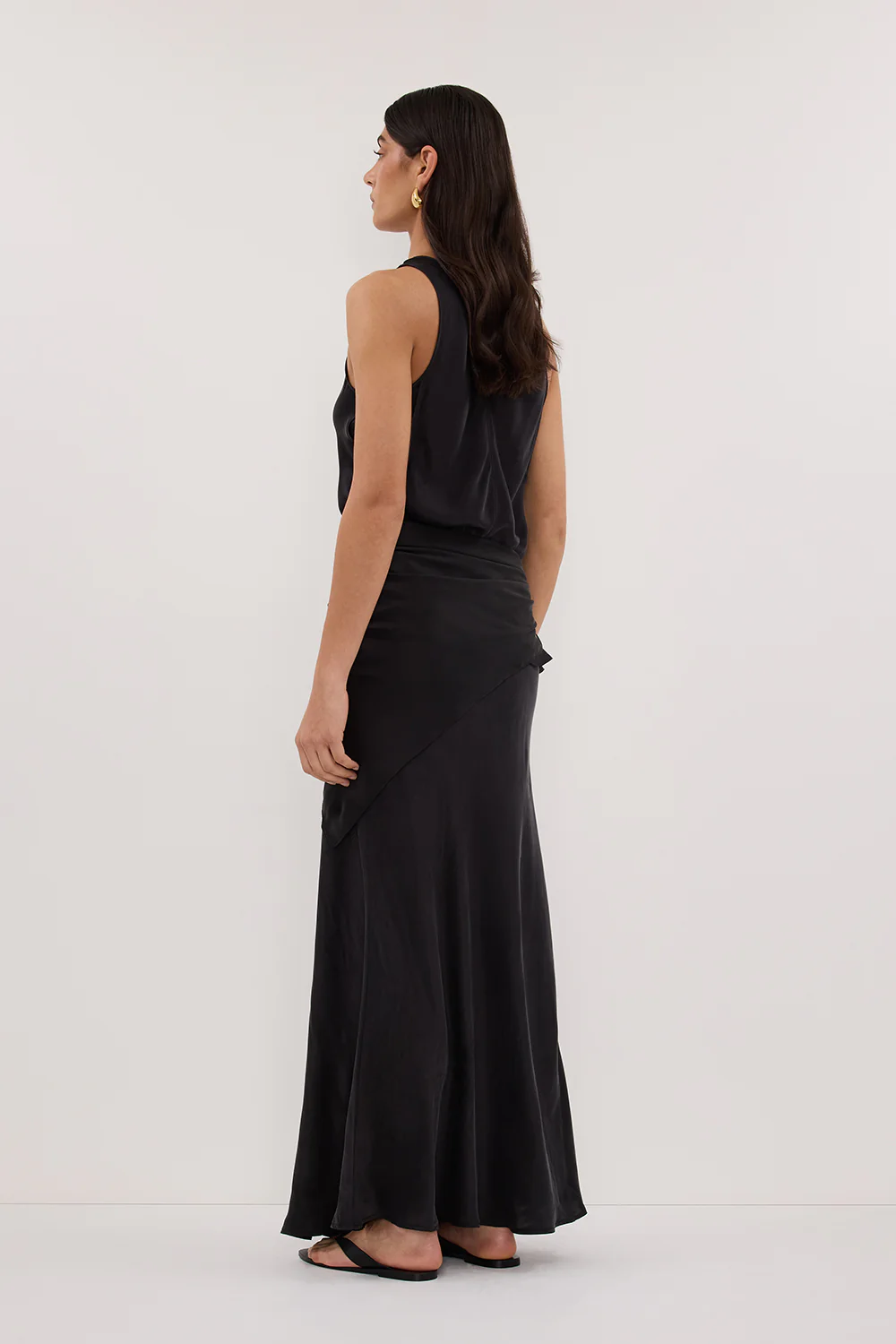 COLETTE BLACK SILK CAMI TOP - Yukikoi