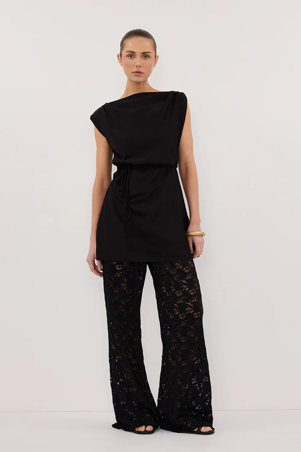 LOULA BLACK LACE PANT - Yukikoi