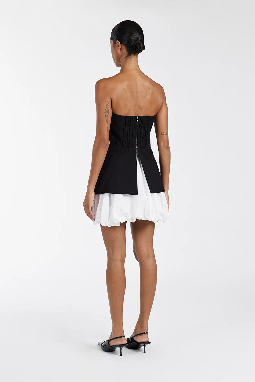 FRANCES BLACK STRAPLESS TOP - Yukikoi