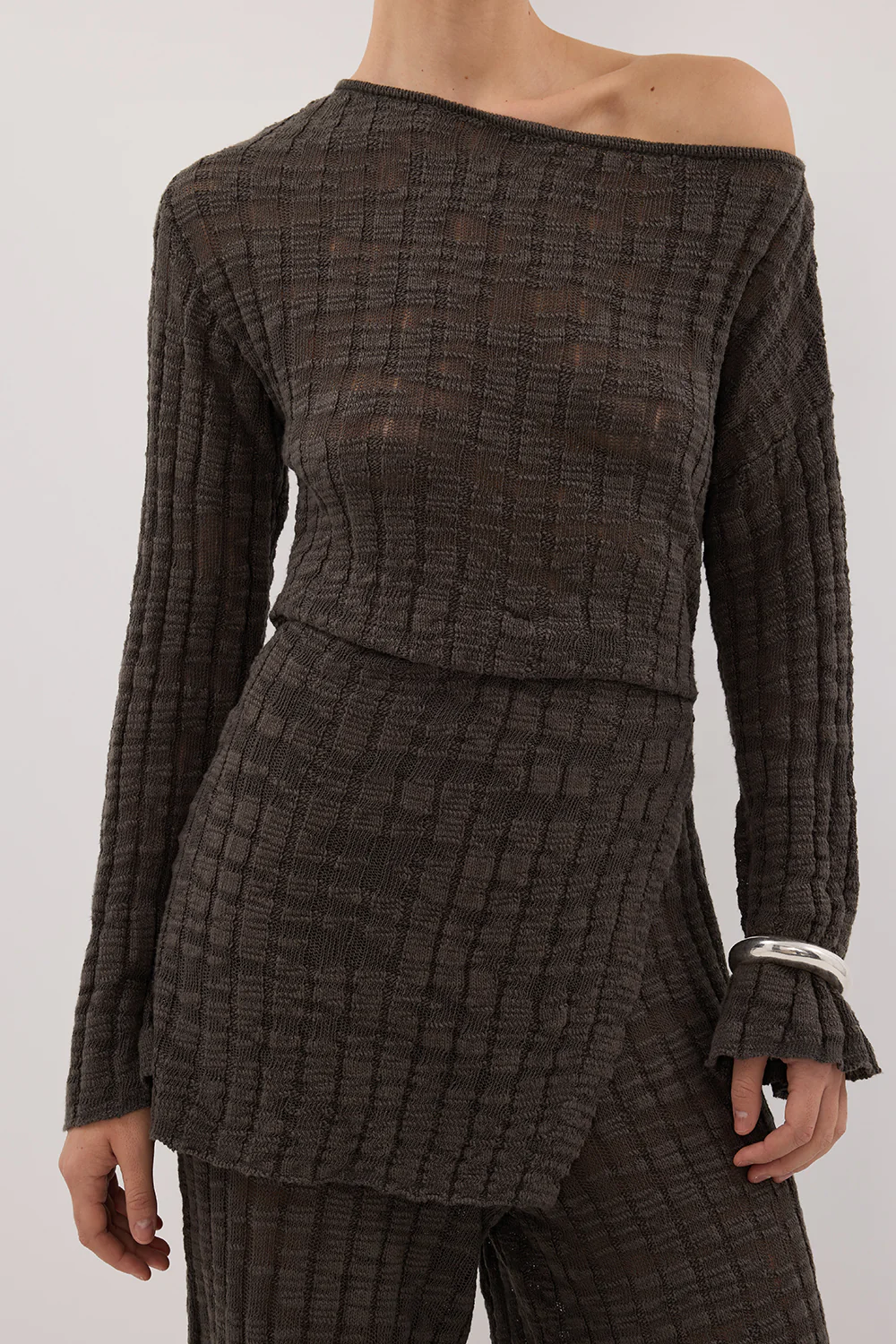 CIA PETROL LONG SLEEVE KNIT TOP - Yukikoi