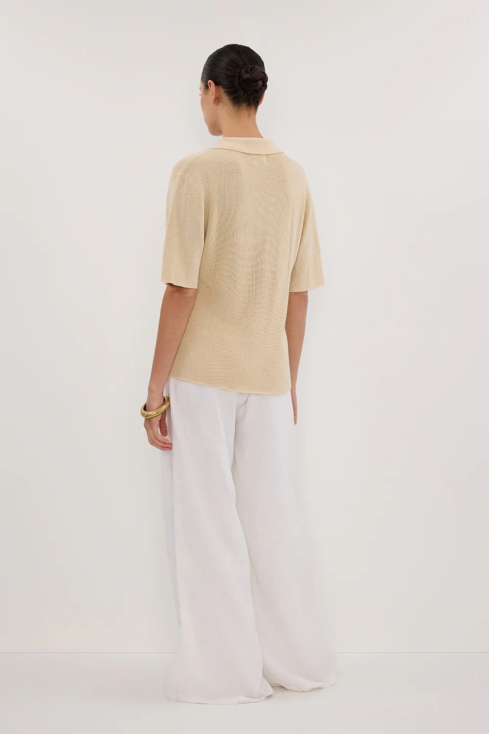 LIAM NATURAL KNIT POLO SHIRT - Yukikoi