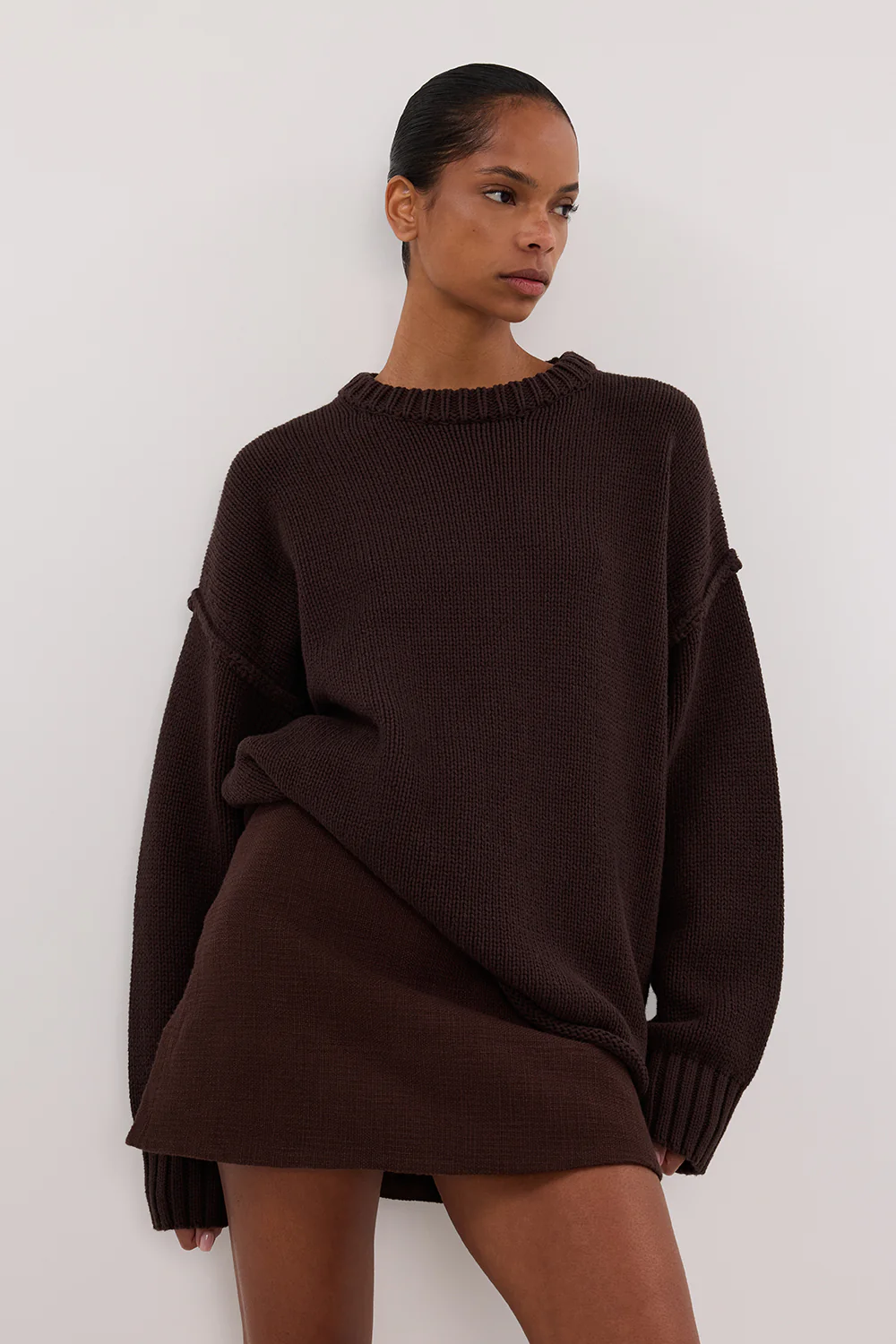 NIEVE CHOCOLATE MINI SKORT - Yukikoi