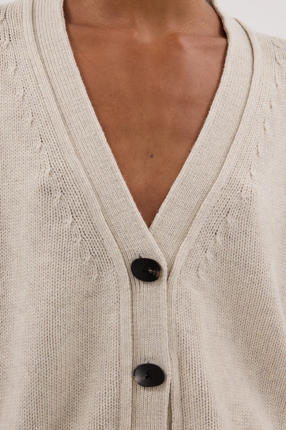 ZOE CHALK LONGLINE CARDIGAN - Yukikoi