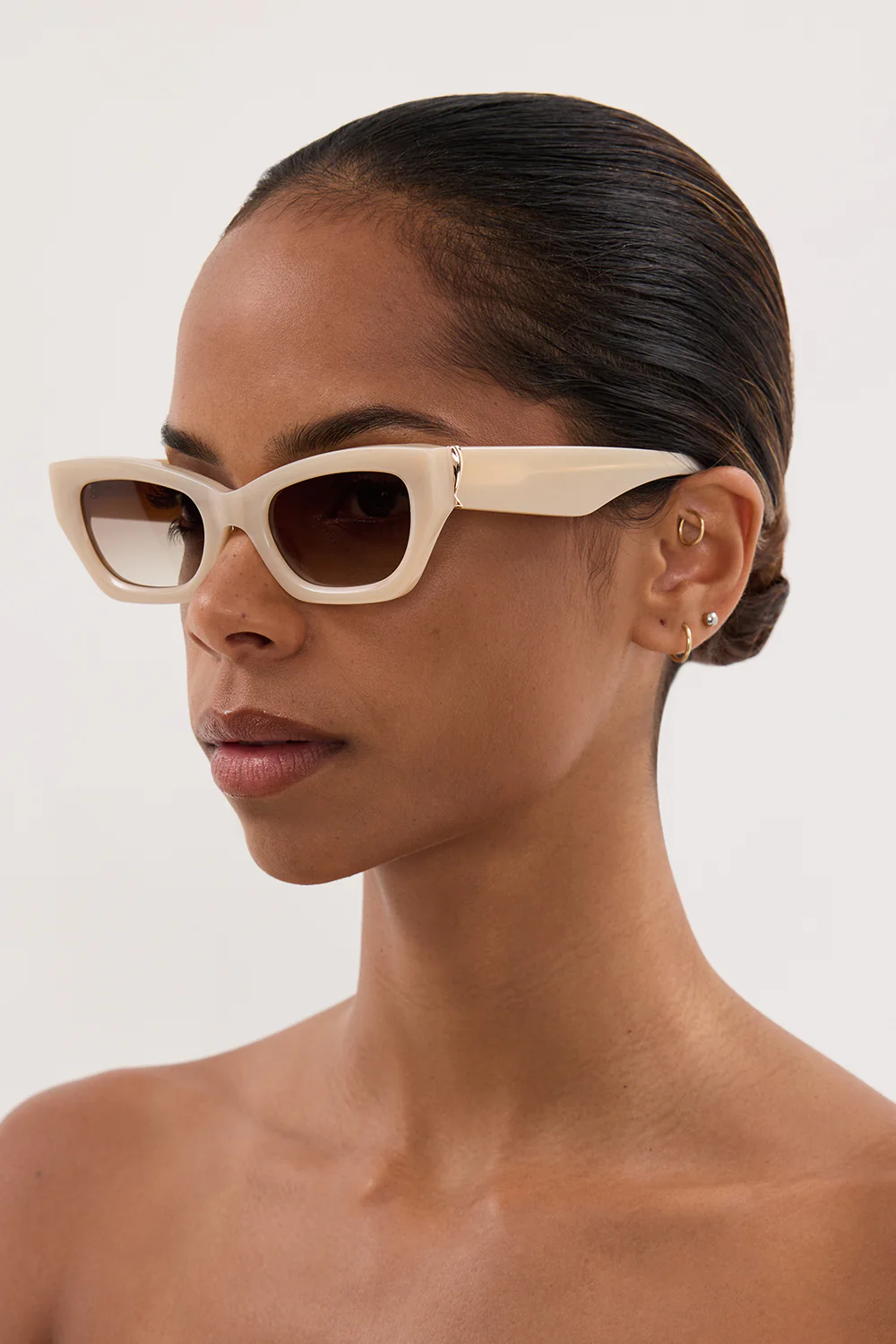 LUV LOU THE SUTTON NUDE HAZE SUNGLASSES - Yukikoi