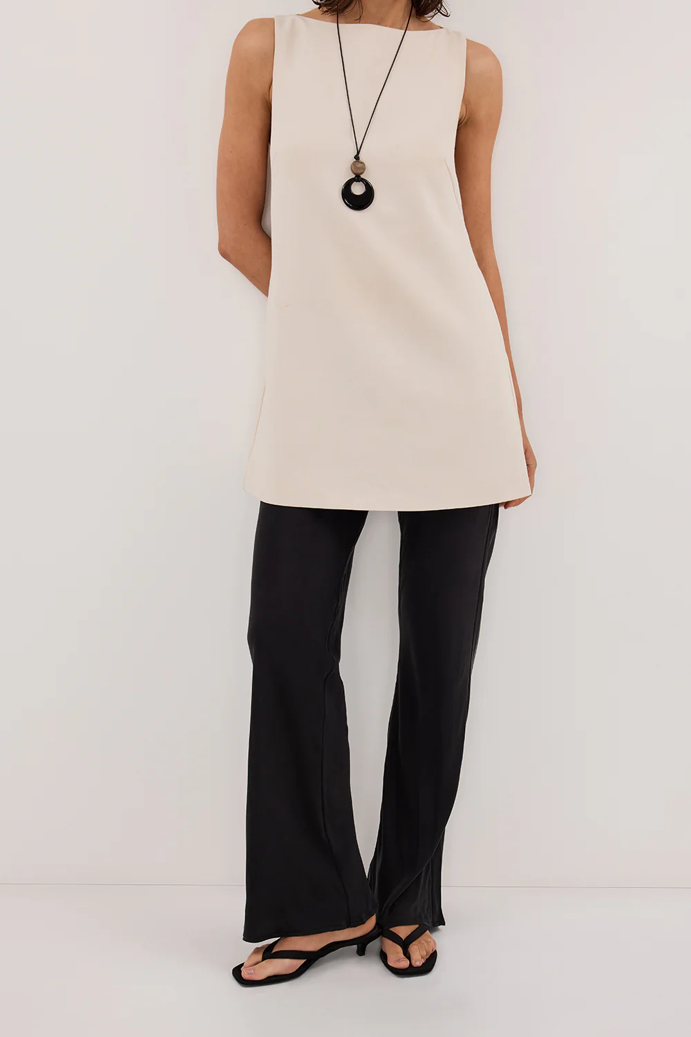 KYRA BLACK SILK BIAS PANTS - Yukikoi