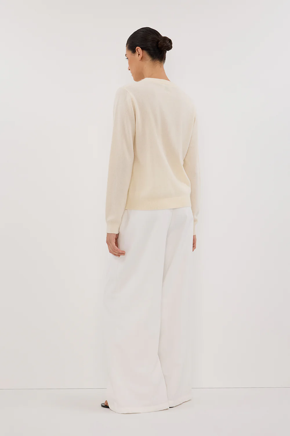 INDY CREAM CASHMERE KNIT JUMPER - Yukikoi