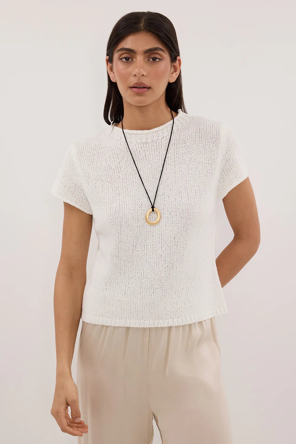 LEO OFF WHITE KNIT TOP - Yukikoi