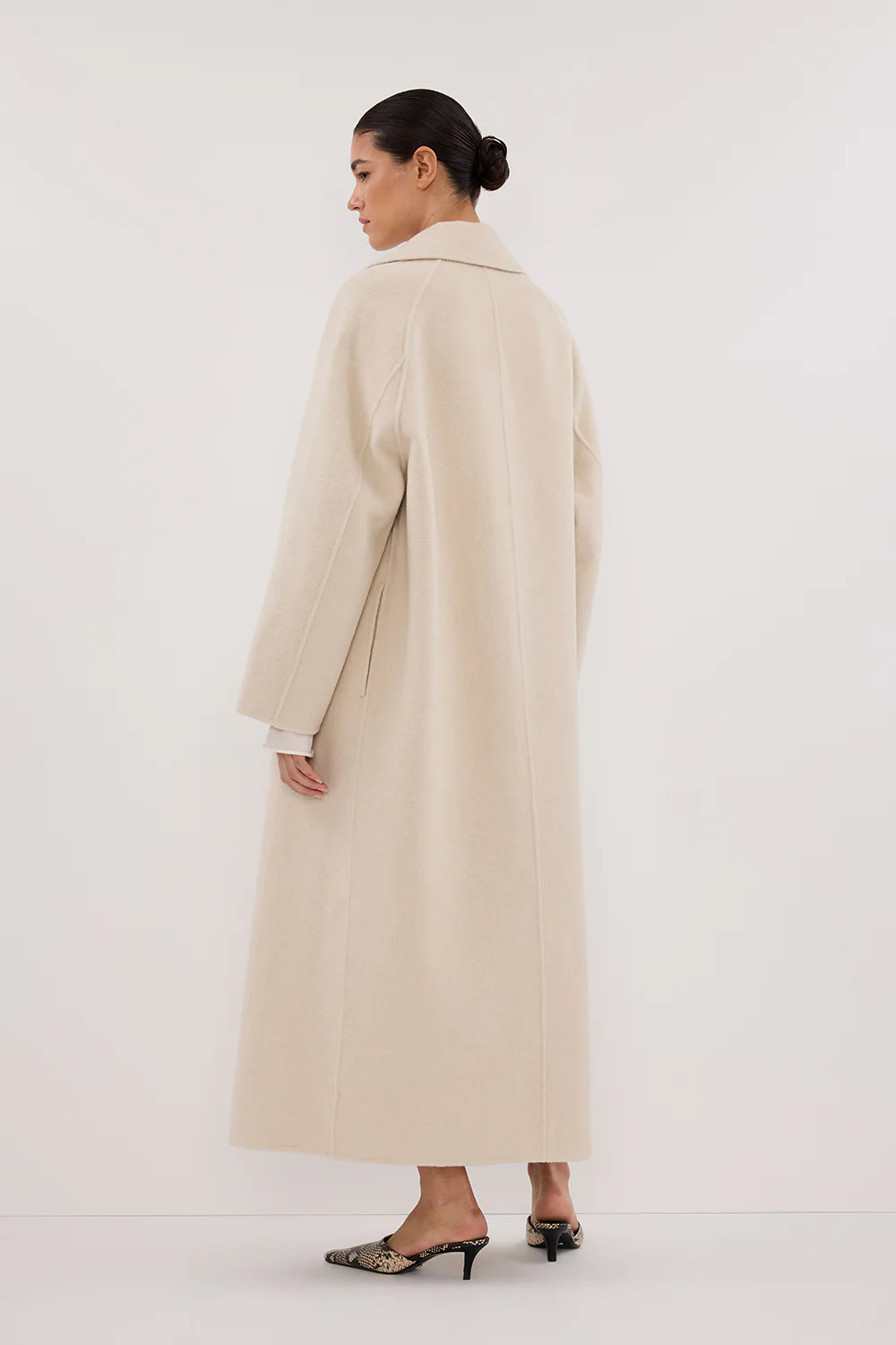 YORK BONE OVERSIZED WOOL COAT - Yukikoi