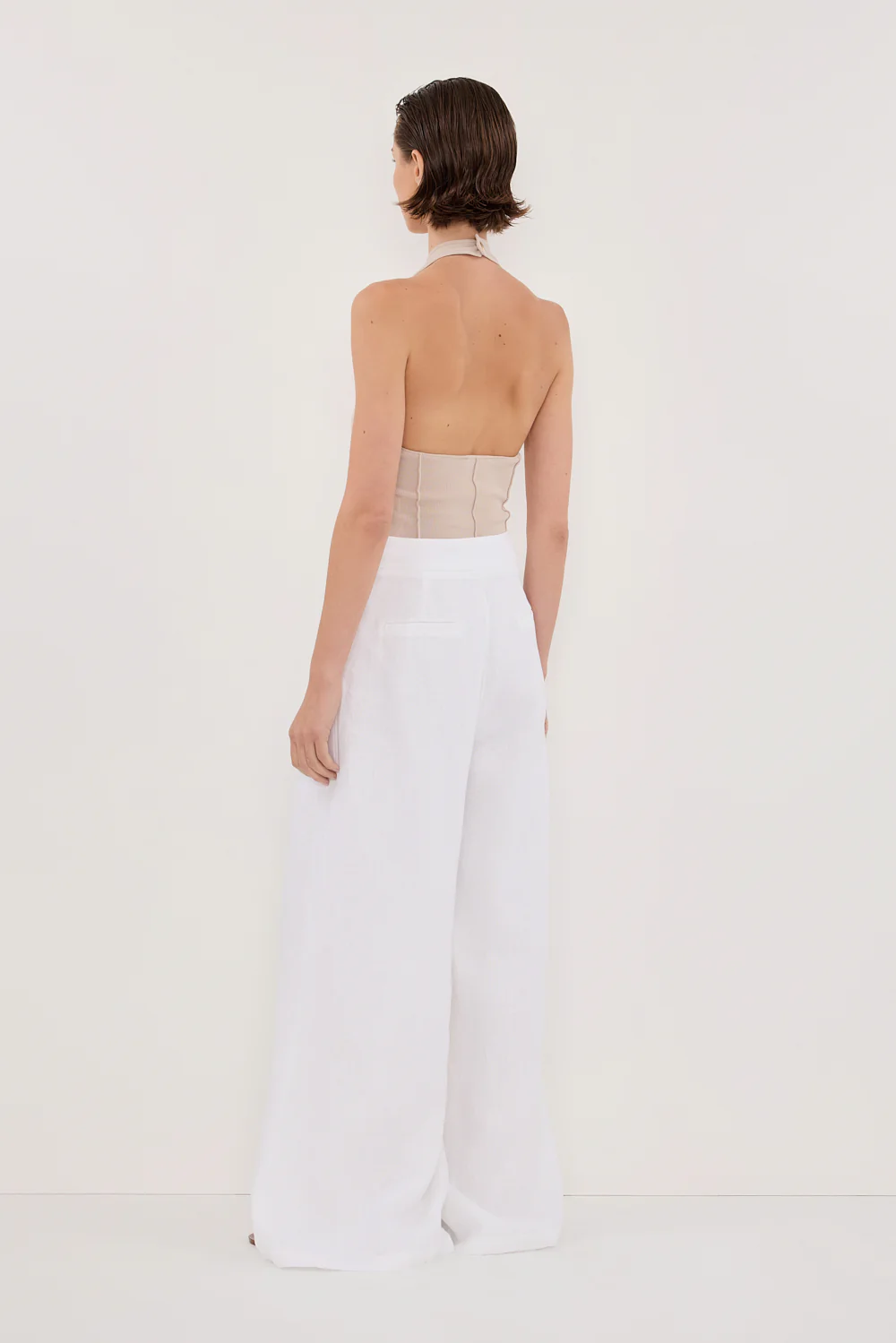 CODY WHITE WIDE LINEN PANT - Yukikoi