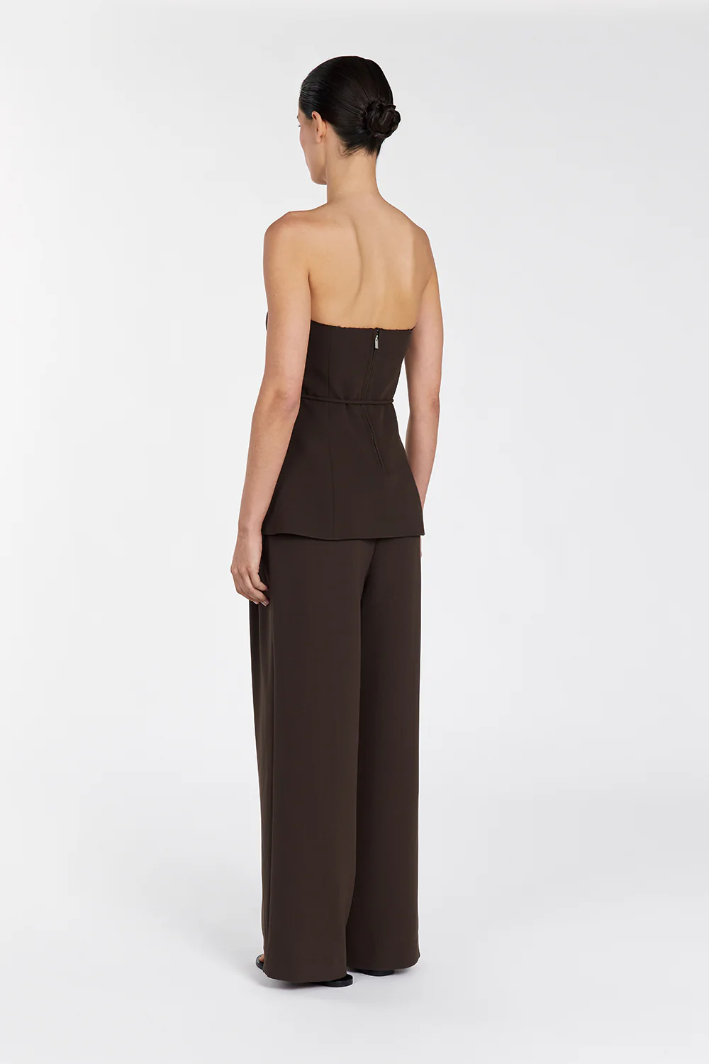 JULIE BITTER CHOC STRAPLESS TOP - Yukikoi