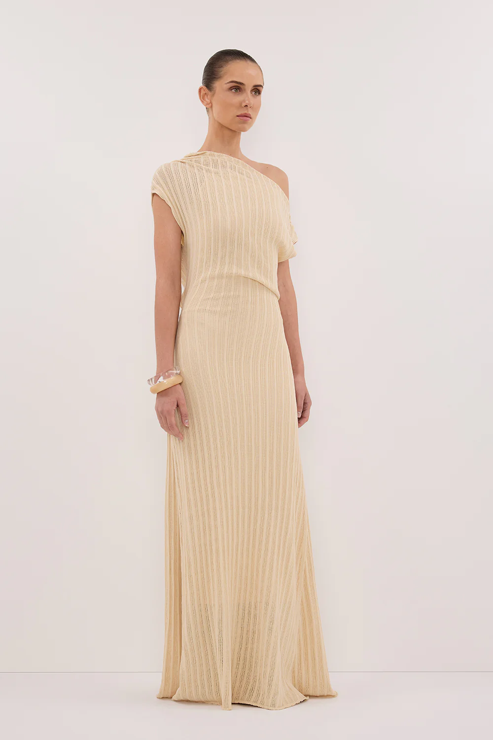 BOWIE NATURAL KNIT MAXI DRESS - Yukikoi