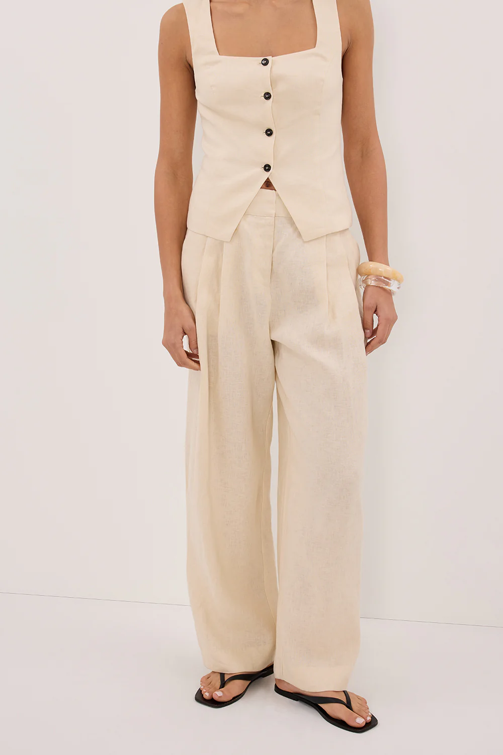 FRAN SANDSTONE LINEN PANT - Yukikoi