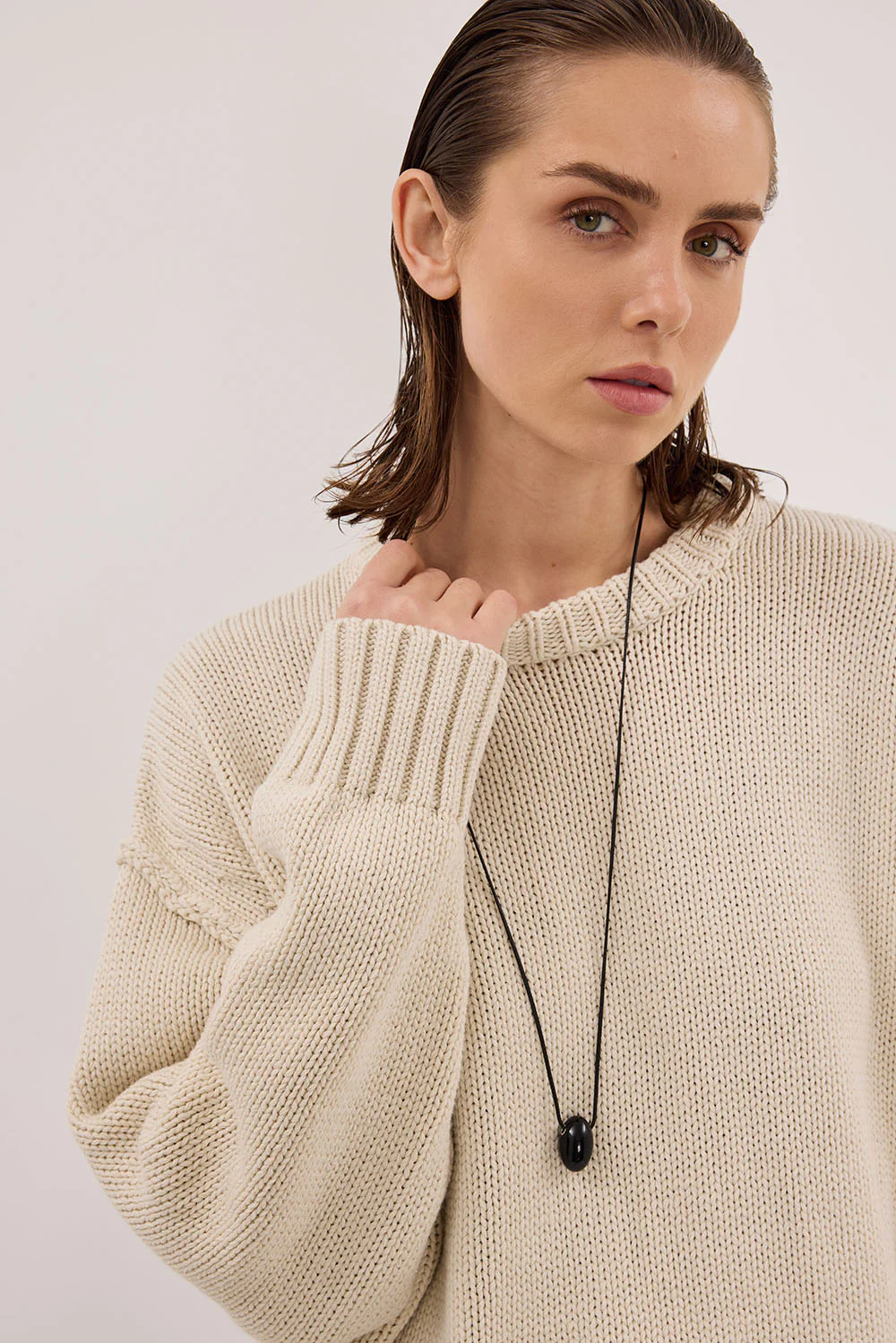 ROY PLASTER OVERSIZED LONGLINE KNIT JUMPER - Yukikoi