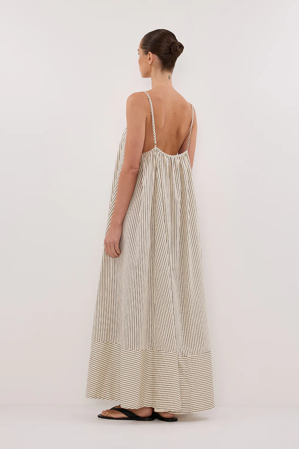 PALMA CREAM SILK BLEND MIDI DRESS - Yukikoi