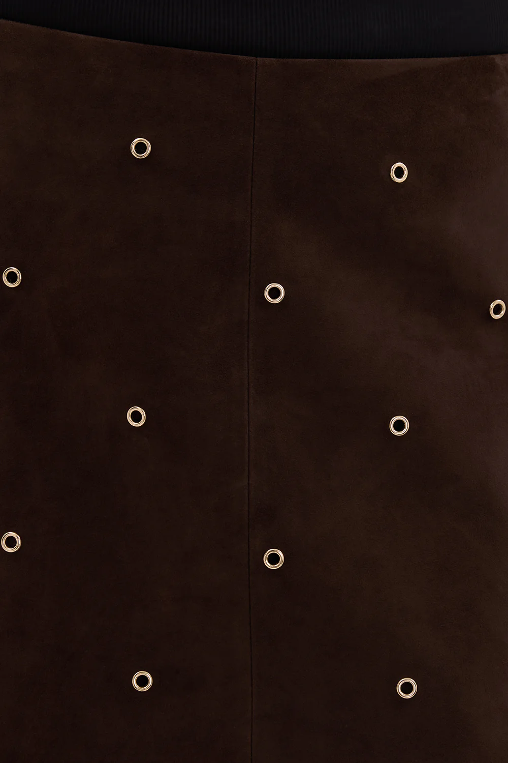 SYLVIE BITTER CHOC SUEDE MINI SKIRT - Yukikoi