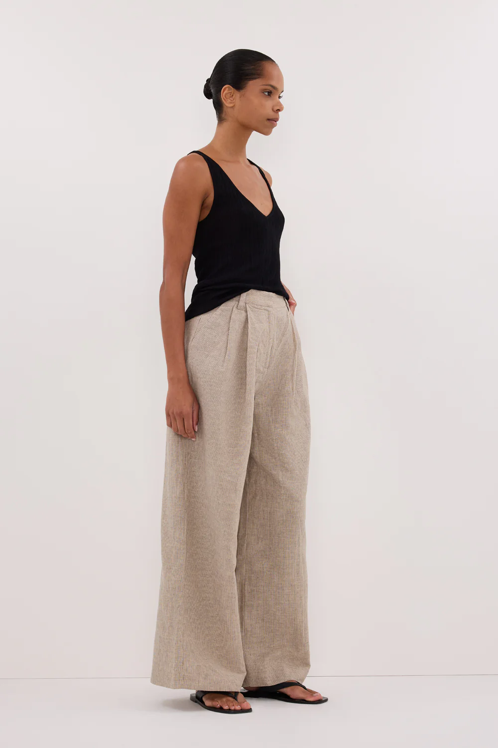 ELIAS OAT LINEN BLEND PANT - Yukikoi