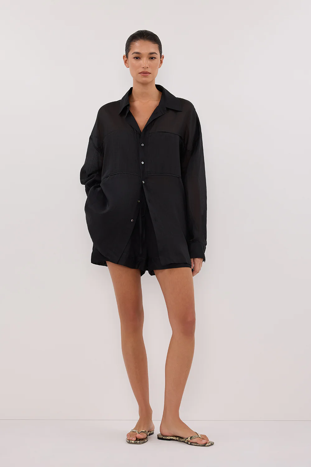 KAI BLACK RAMIE SHORT - Yukikoi