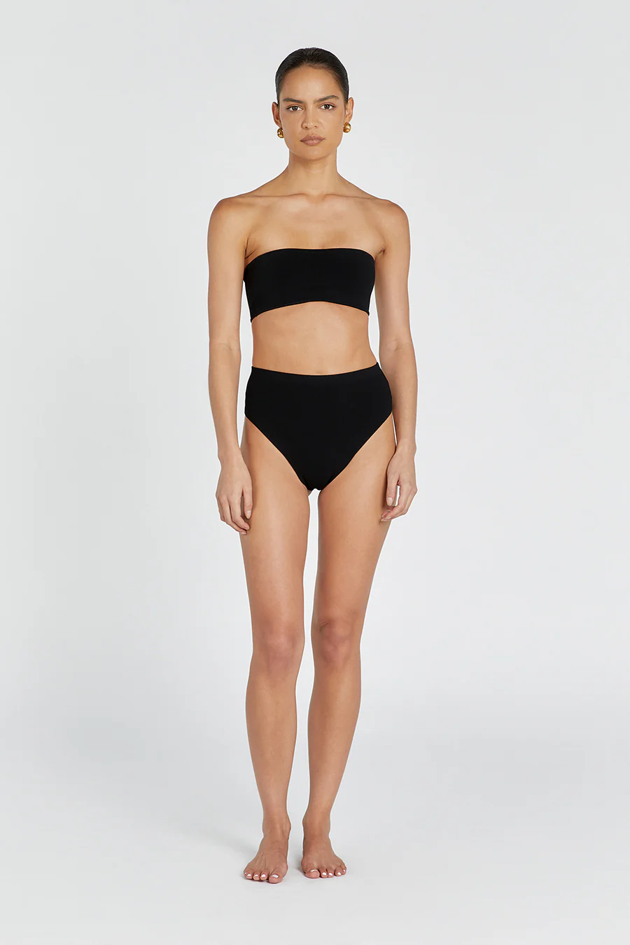BASE BLACK HIGH WAIST BRIEF - Yukikoi