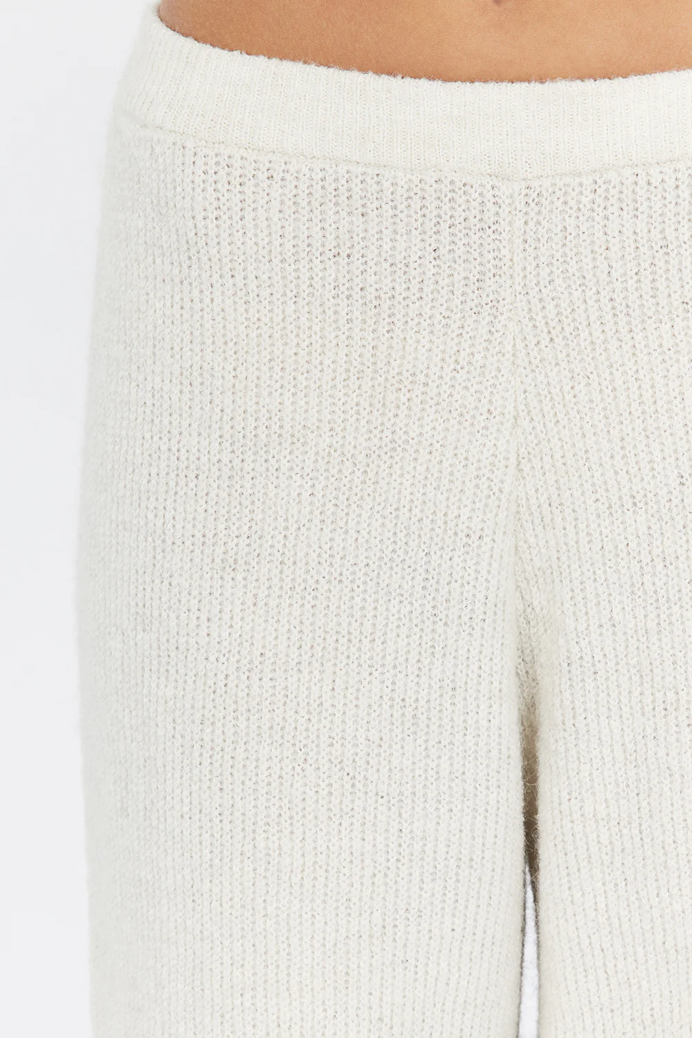 ZELIE CREAM MARLE KNIT PANT - Yukikoi