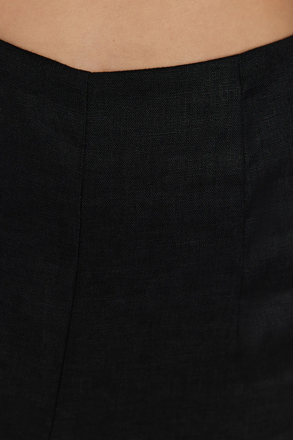 ZAHARA BLACK LINEN FRINGED PANT - Yukikoi