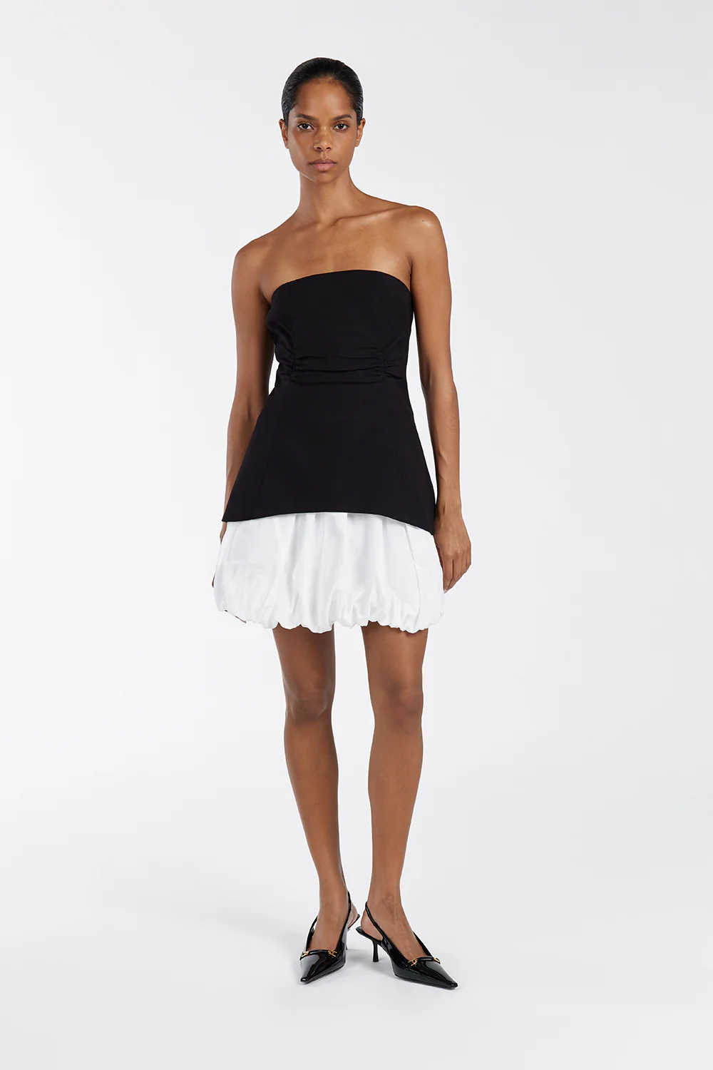 FRANCES BLACK STRAPLESS TOP - Yukikoi