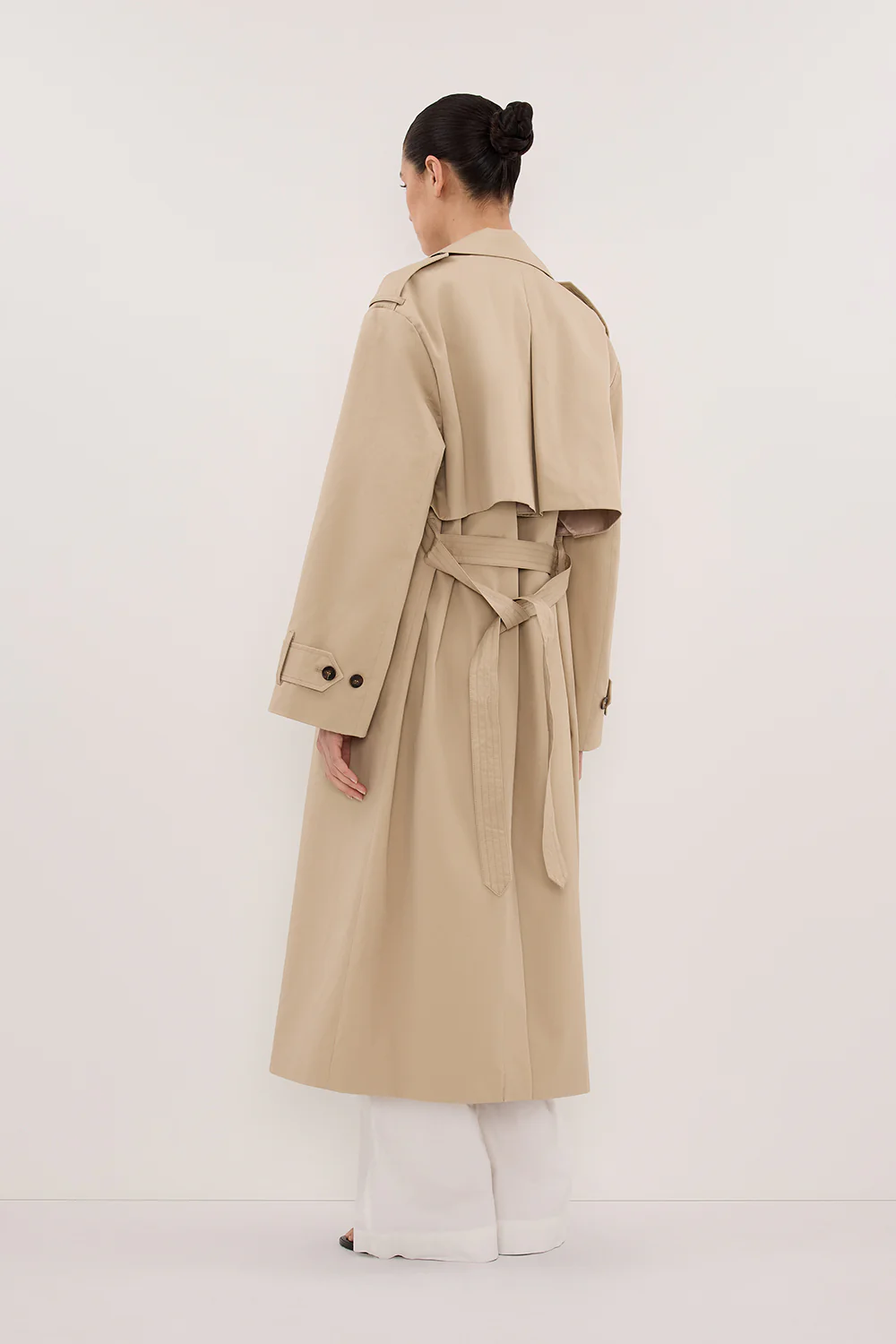 GABRIEL NATURAL BELTED TRENCH COAT - Yukikoi