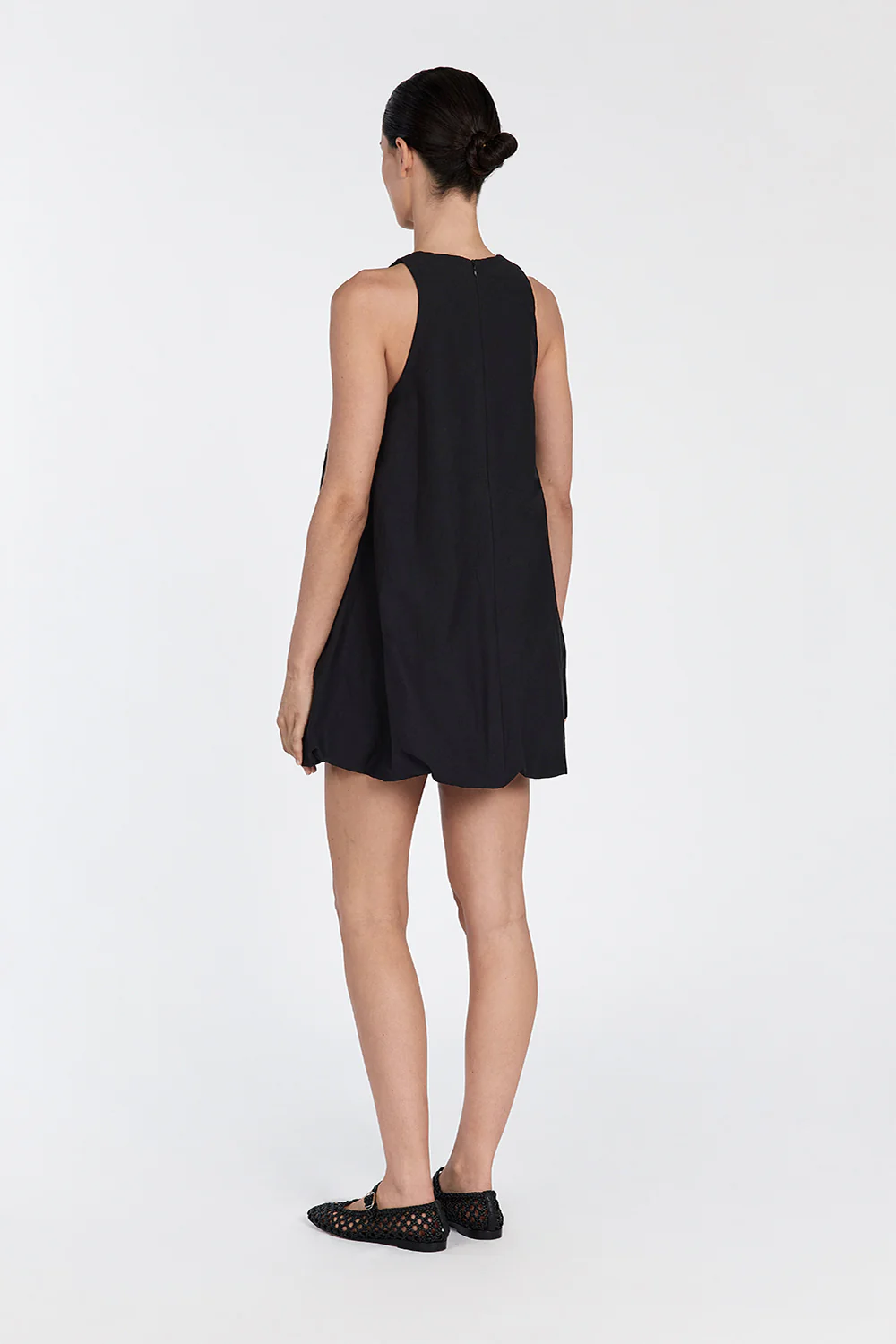 RENEE BLACK HIGH NECK MINI DRESS - Yukikoi