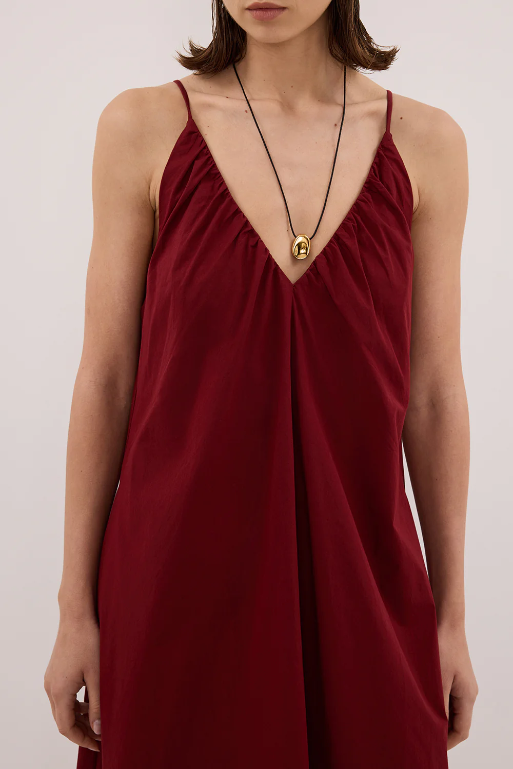 LIANA SAHARA SLEEVELESS POPLIN TENT MIDI DRESS - Yukikoi