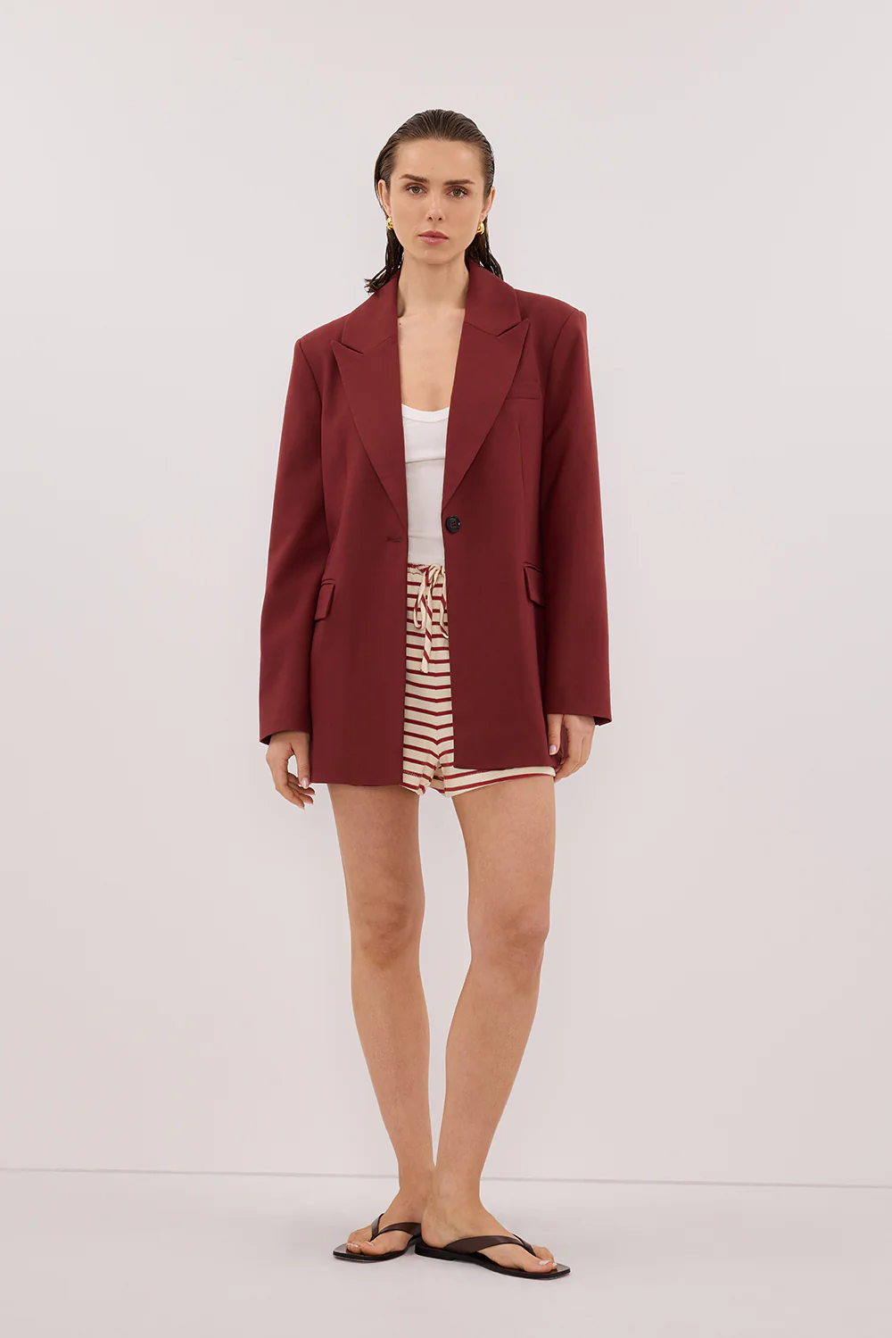 NOLA SAHARA STRIPE DRAWSTRING SHORT - Yukikoi