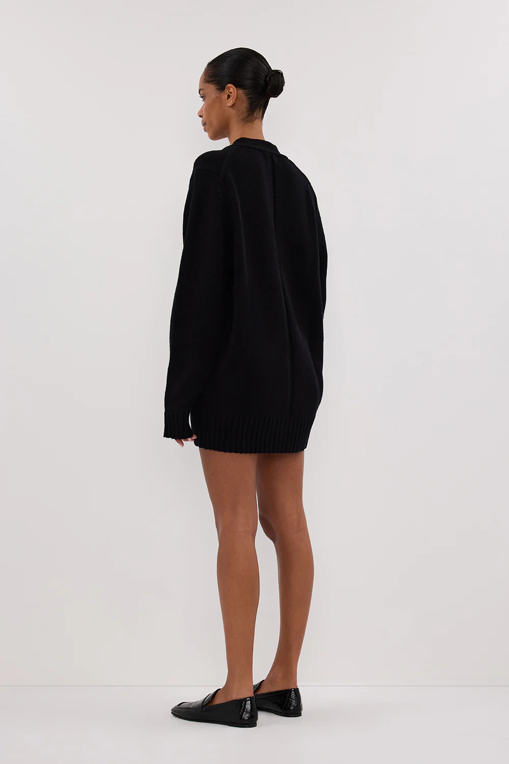 ZOE BLACK LONGLINE CARDIGAN - Yukikoi