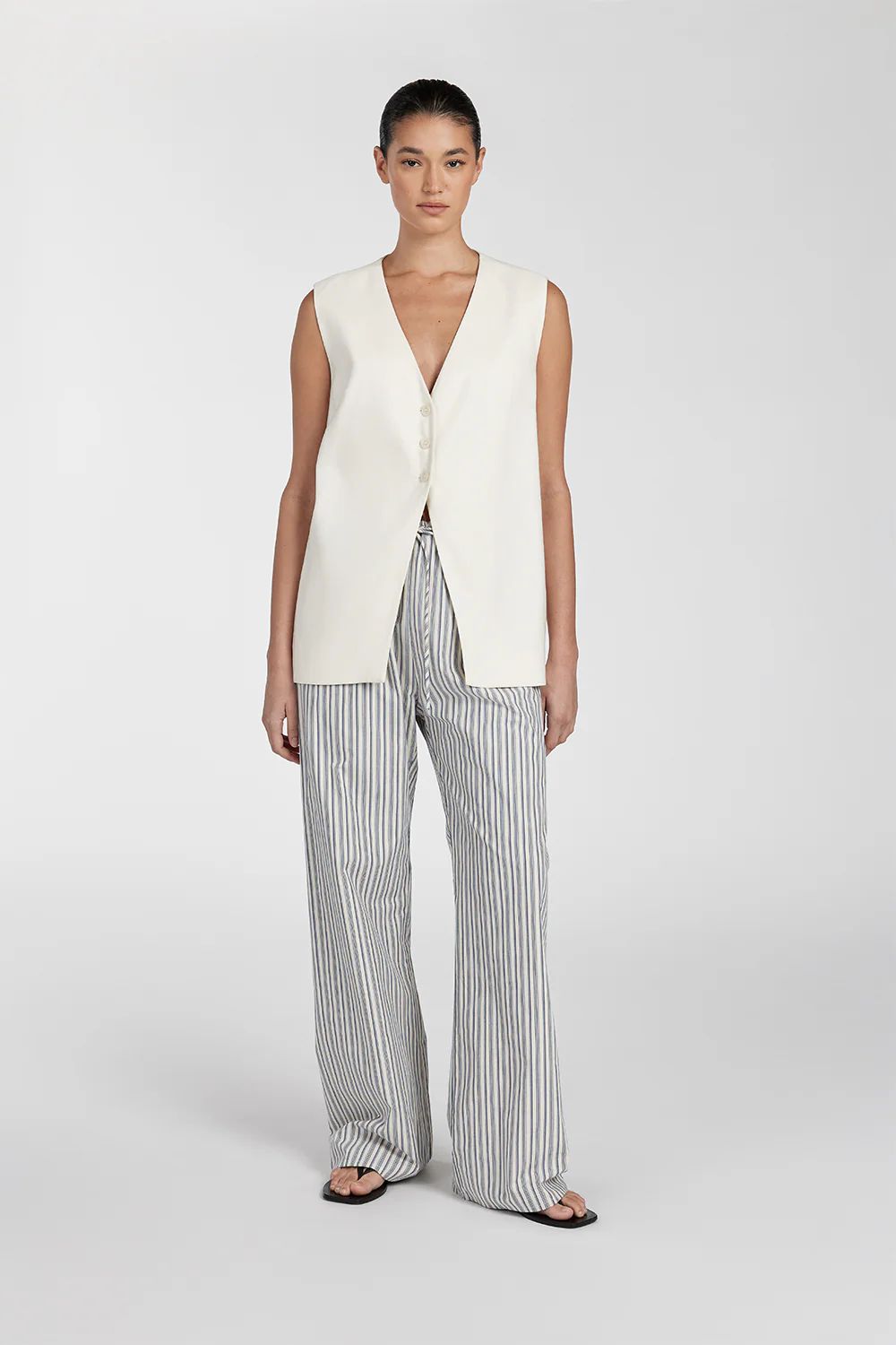 EZRA BLUE STRIPE DRAWSTRING PANT - Yukikoi