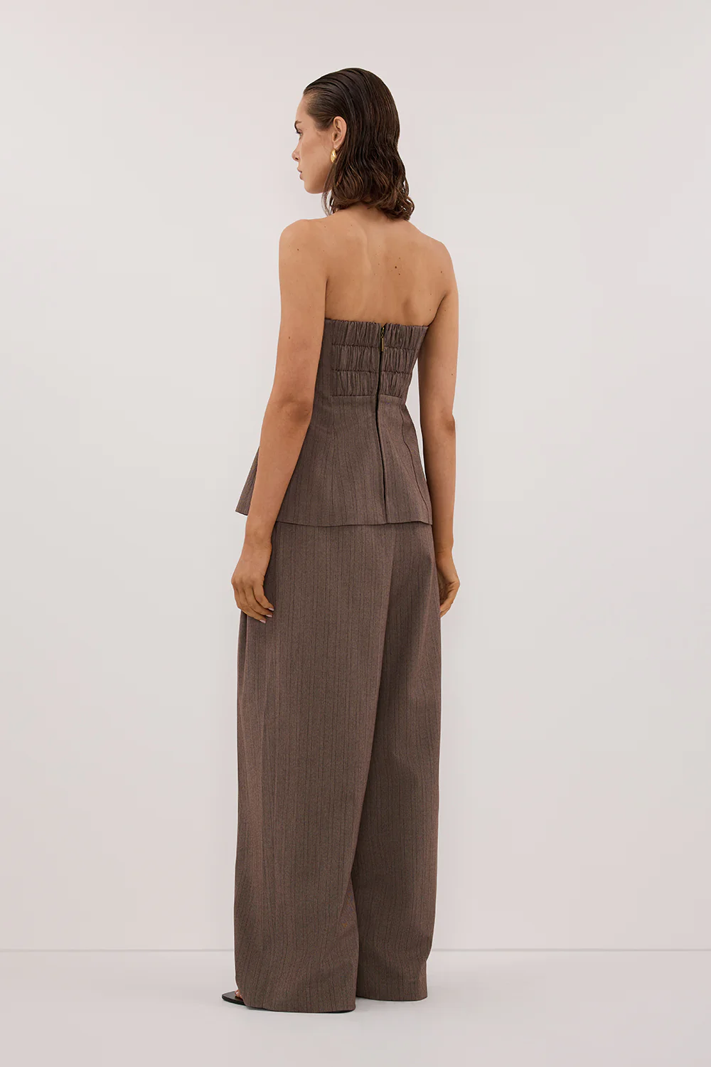 HAILEY CHOC STRIPE RELAXED PANT - Yukikoi
