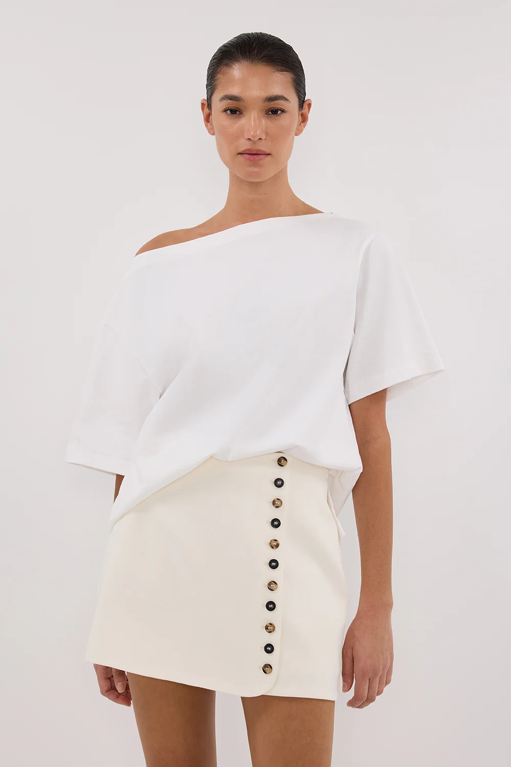 DEMI CREAM TAILORED SKORT - Yukikoi