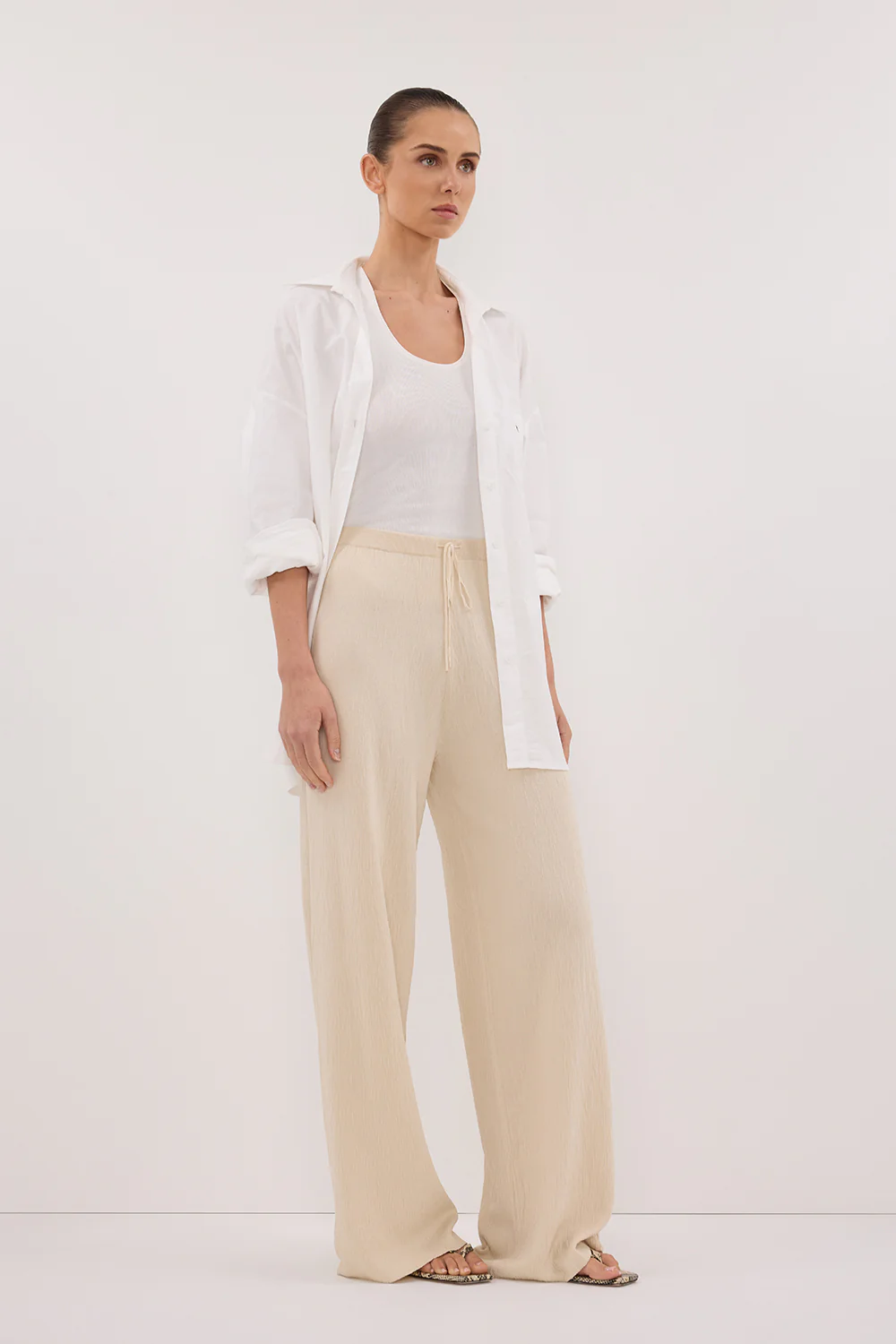 ALIAS NATURAL TEXTURED KNIT PANT - Yukikoi