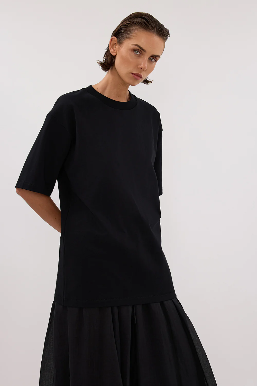 NOAH BLACK LONGLINE TEE - Yukikoi