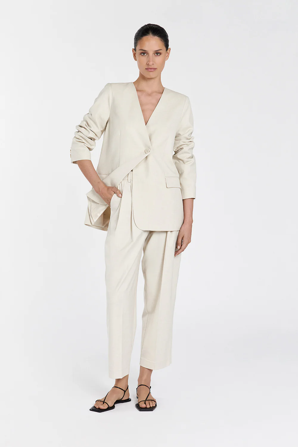 AMSTERDAM SAND SUIT PANT - Yukikoi