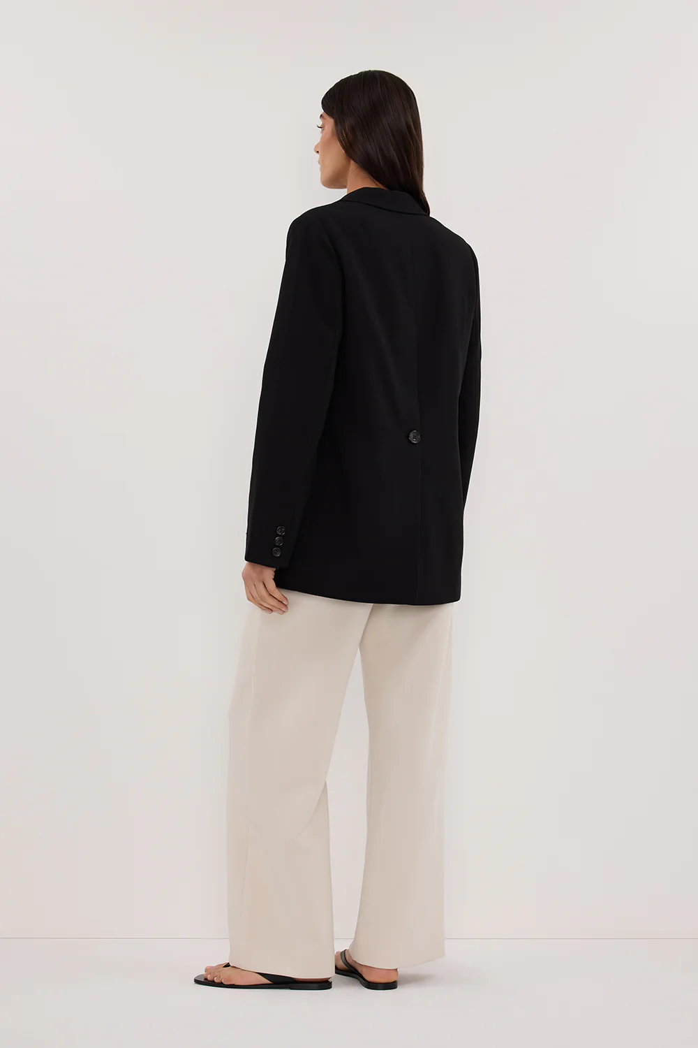 LIZA BLACK OVERSIZED BLAZER - Yukikoi