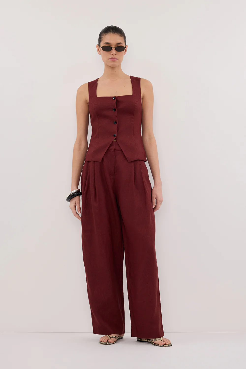 FRAN SAHARA LINEN VEST - Yukikoi