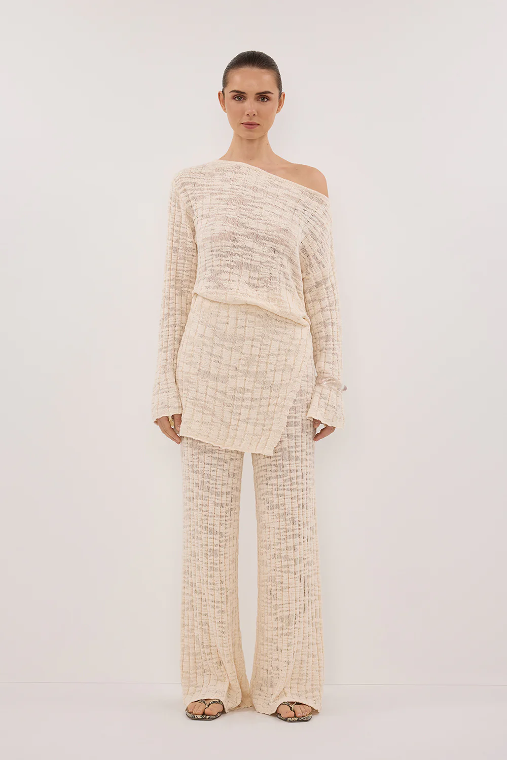 CIA NATURAL LONG SLEEVE KNIT TOP - Yukikoi