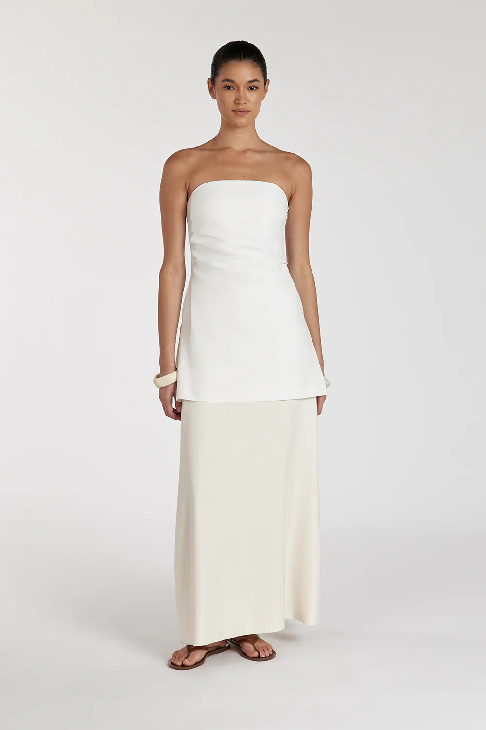 BRAX CREAM MIDI SKIRT - Yukikoi