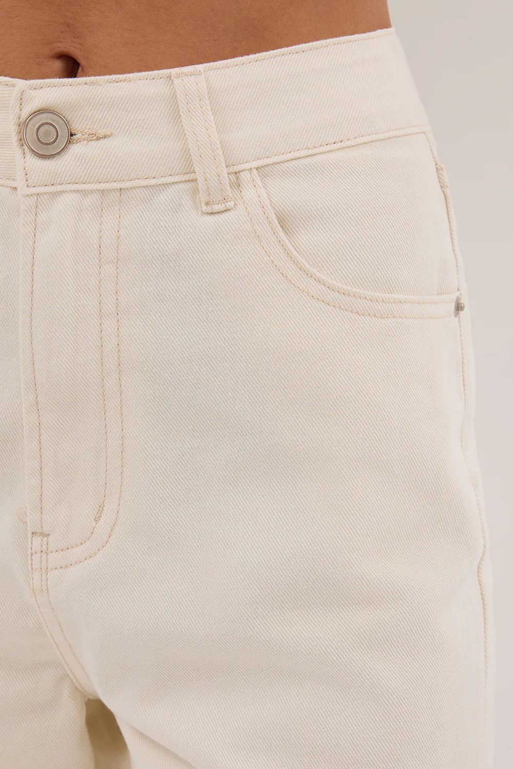 FINN CREAM TWISTED SEAM JEAN - Yukikoi